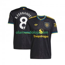 Camisola Manchester United Bruno Fernandes 8 Homem Equipamento Terceiro 2025-2026 Manga Curta